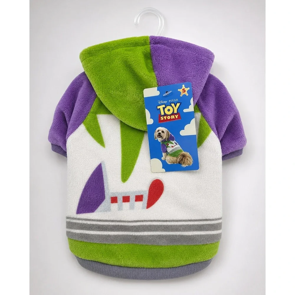 Disney Pixar Toy Story Buzz Lightyear Dog Hoodie Costume Size Small